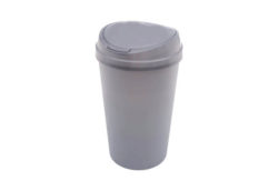 HOME 45 Litre Touch Top Kitchen Bin - Silver.